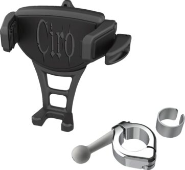 Phone Holder - Constrictor - Black - Chrome 7/8"/1" Handlebar Mount