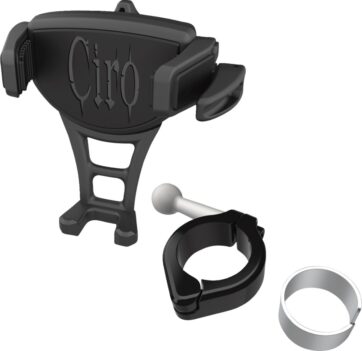 Phone Holder - Constrictor - Black - Black 1-1/8"/1-1/4" Handlebar Mount