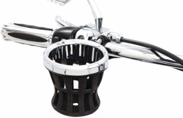 Drink Holder - Gen 2 - Chrome - Chrome 1-1/8"/1-1/4" Handlebar Mount