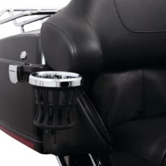 Drink Holder - Gen 2 - Chrome - Passenger - Black Mount