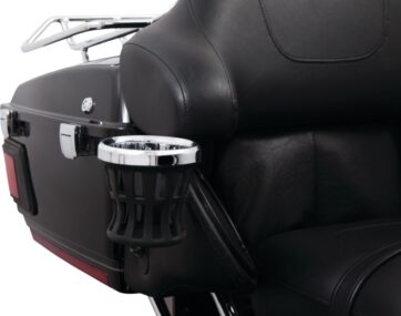 Drink Holder - Gen 2 - Chrome - Passenger - Black Mount