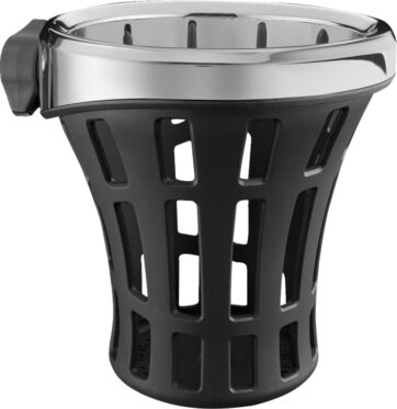 Drink Holder - Gen 2 - Big Ass - Chrome - Chrome 1-1/8"/1-1/4" Handlebar Mount