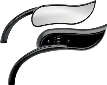 MIRROR UPSWEPT MICRO BLACK LEFT