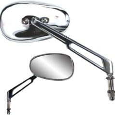MIRROR BILLET OVAL LONG STEM CHROME