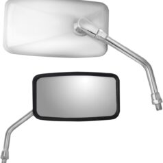 MIRROR RIGHT RECTANGULAR YAMAHA REVERSE THREAD STAINLESS STEEL