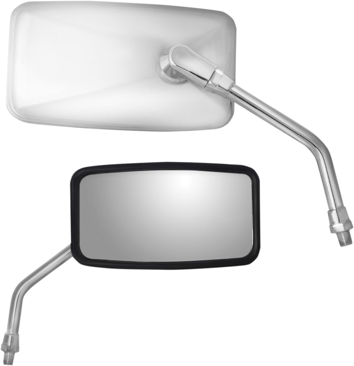 MIRROR RIGHT RECTANGULAR YAMAHA REVERSE THREAD STAINLESS STEEL