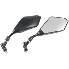 CUSTOM REPLACEMENT MIRROR / ABS|STEEL / BLACK