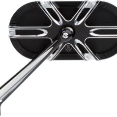 MIRROR CAGED DEEP CUT LEFT BLACK