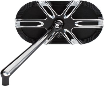 MIRROR CAGED DEEP CUT LEFT BLACK