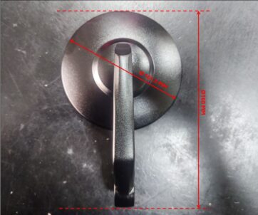 BAR END MIRRORS ALU BLK - Bild 2