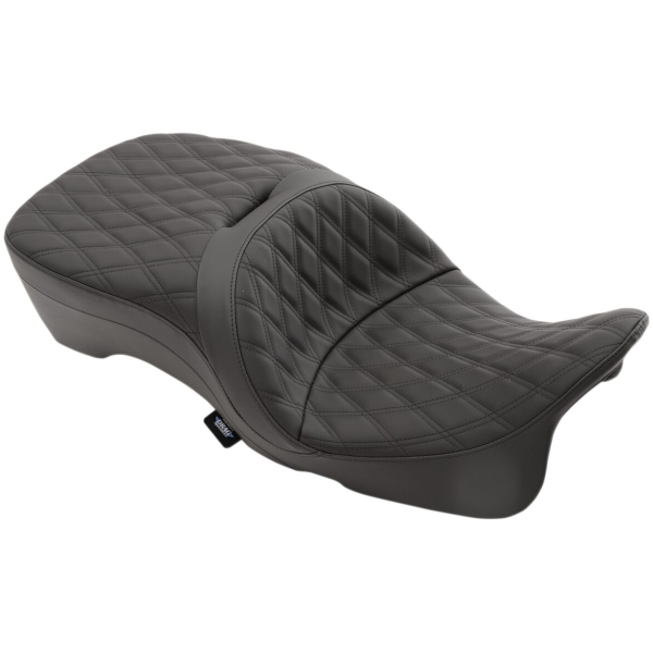 SEAT LARGE TOURING DOUBLE DIAMOND STITCH THAT ACCEPT FRAME MOUNTED BACKRESTS