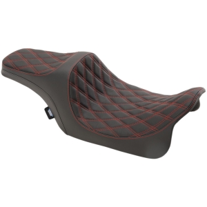 SEAT DBL DIAM RED VINL FL