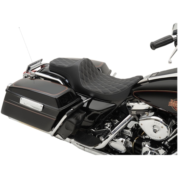 SEATS PREDATOR III DOUBLE DIAMOND VINYL BLACK/SILVER - Bild 3
