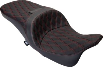 Seat Freedom Vinyl Double Diamond Red Stitch FLH 2009-2023