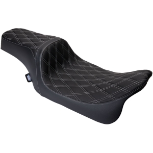 Seat Predator 1-up Vinyl Double Diamond Silver FLH 2008-2023