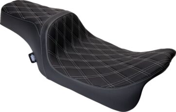 Seat Predator 1-up Vinyl Double Diamond Silver FLH 2008-2023