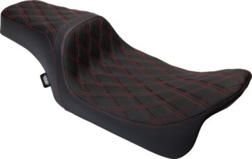 Seat Predator 1-up Vinyl Double Diamond Red FLH 2008-2023
