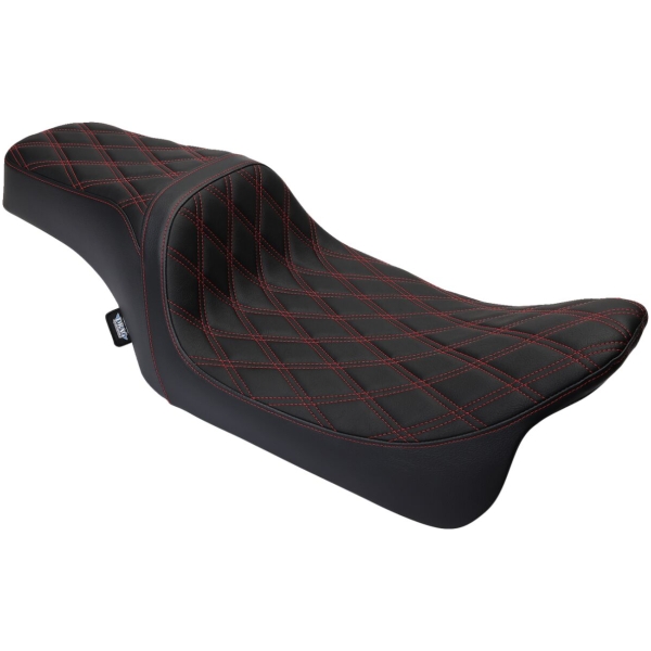 Seat Predator 1-up Vinyl Double Diamond Red FLH 2008-2023