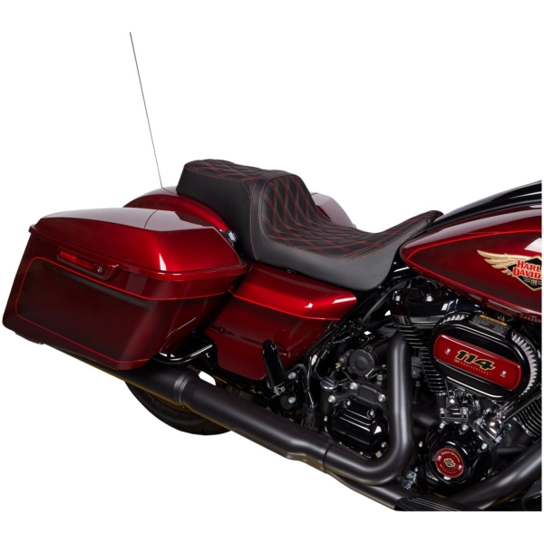 Seat Predator 1-up Vinyl Double Diamond Red FLH 2008-2023 - Bild 3