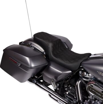 Seat Predator 2up w/backrest option Blk DD vinyl FLH 08-23 - Bild 3