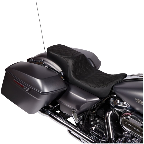 Seat Predator 2up w/backrest option Blk DD vinyl FLH 08-23 - Bild 3