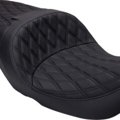 Seat Freedom Tour, Bk DD w/Bk stch vinyl, FLHT/R/X,FLHTC/U/G