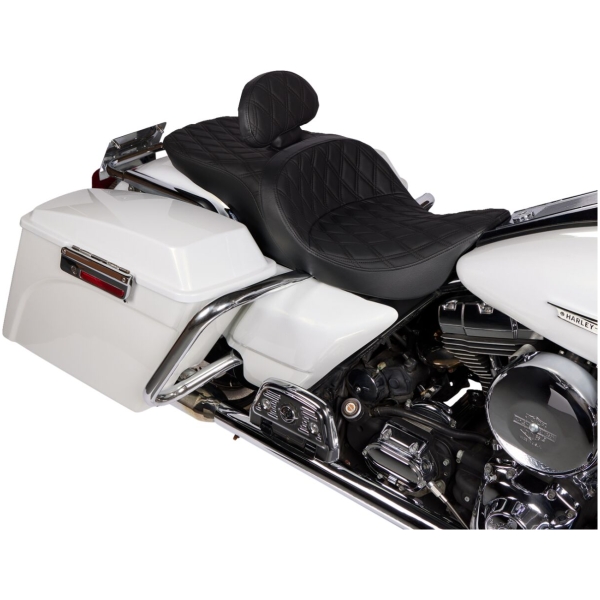 Seat Freedom Tour, Bk DD w/Bk stch vinyl, FLHT/R/X,FLHTC/U/G - Bild 2