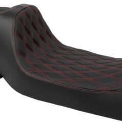Seat Predator 3 2-Up Ext. Double Dia Red Vinyl Touring