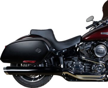 Predator III Seat - Double Diamond - Black w/ Black Stitching - Softail 18+ - Bild 3