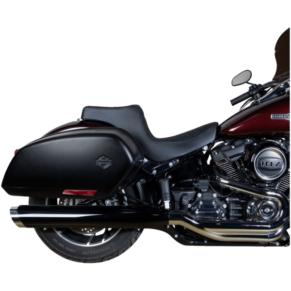 Predator III Seat - Double Diamond - Black w/ Black Stitching - Softail 18+ - Bild 3