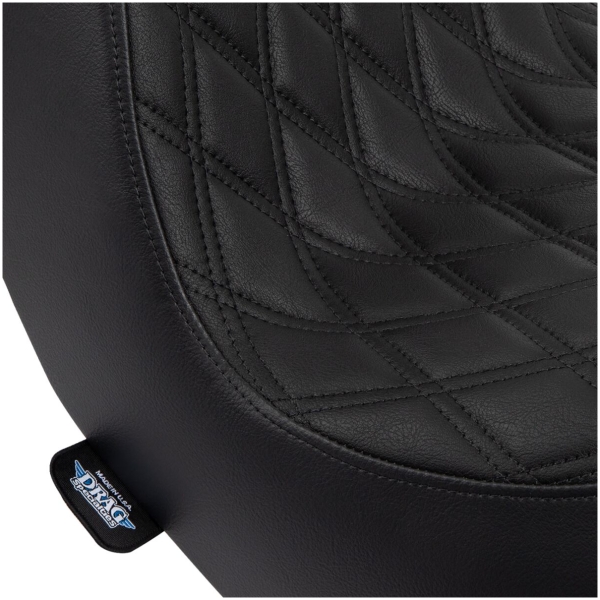 Predator III Seat - Double Diamond - Black w/ Black Stitching - Softail 18+ - Bild 4
