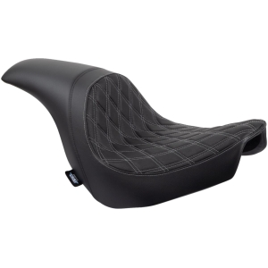 Predator Seat - Double Diamond w/ Silver Sitching - Vinyl - FL