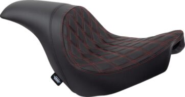 Predator Seat - Double Diamond w/ Red Sitching - Vinyl - FL