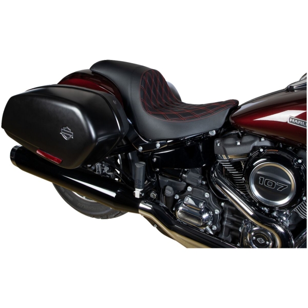 Predator Seat - Double Diamond w/ Red Sitching - Vinyl - FL - Bild 2