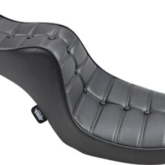 SEAT MINI KING AND QUEEN REAR 2-UP VINYL BLACK