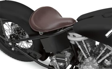 SEAT SPRING SOLO LARGE FRONT SOLO LEATHER BROWN - Bild 2