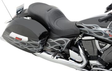 SEAT LOW-PROFILE TOURING MILD STITCHED SOLAR-REFLECTIVE LEATHER BLACK - Bild 3