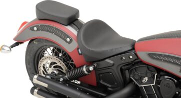PAD PILLION REAR BOBBER STYLE SMOOTH BLACK - Bild 2