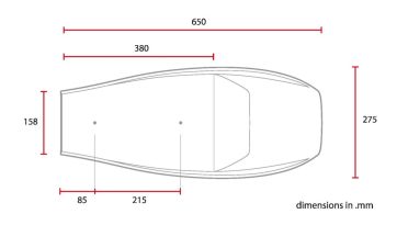 SEAT FLAT TRACK SCR4FC SYNTHETIC LEATHER ABS PLASTIC BLACK - Bild 2