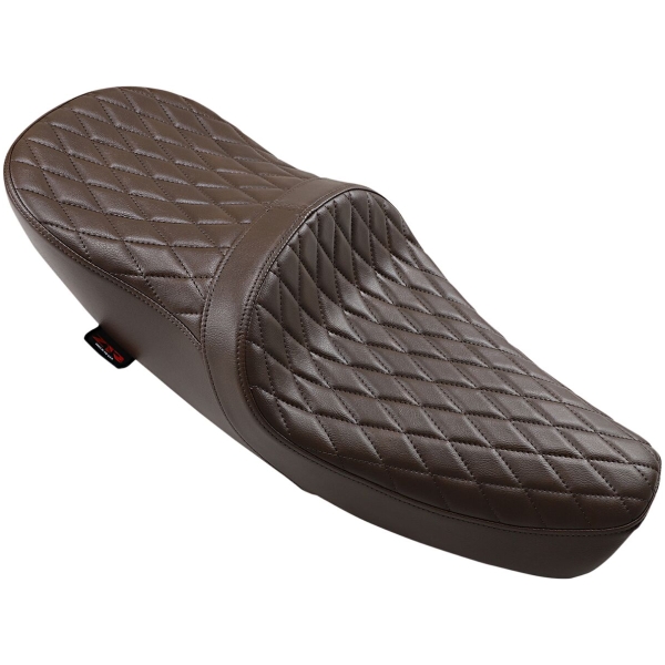 SEAT LOW TR DIAM BRN/VNYL