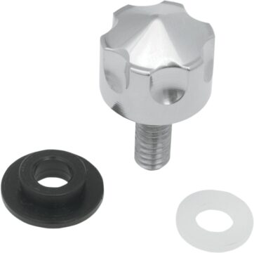 SEAT MOUNT KNOB REAR SIX-SHOOTER STAINLESS STEEL NATURAL