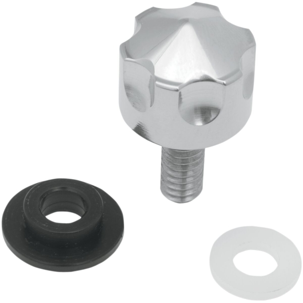 SEAT MOUNT KNOB REAR SIX-SHOOTER STAINLESS STEEL NATURAL