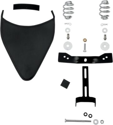 SEAT SPRING AND MOUNT KIT FRONT BOLT-ON STEEL BLACK