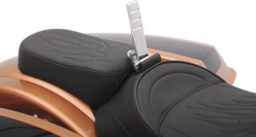 BACKREST EZ GLIDE II SMALL DRIVER PLAIN VINYL BLACK - Bild 3