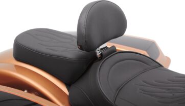 BACKREST EZ GLIDE II SMALL DRIVER PLAIN VINYL BLACK - Bild 4