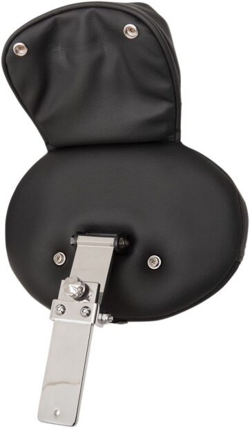 BACKREST EZ GLIDE II LARGE DRIVER OVAL LEATHER BLACK - Bild 2