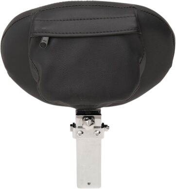 BACKREST EZ GLIDE II LARGE DRIVER OVAL LEATHER BLACK - Bild 3