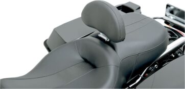 BACKREST SMALL FRONT EZ GLIDE LEATHER BLACK - Bild 2