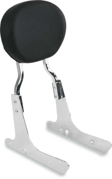 BACKREST PADS OVAL SMOOTH BLACK