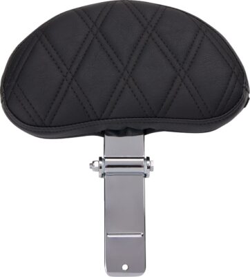 EZ Glide II Backrest - Small - Vinyl - Double Diamond Black Stitch